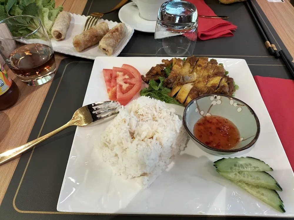 Riz Poulet Grillé À la Citronnelle